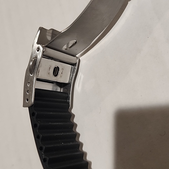 MAGNETIC BRACELET adjustable unisex mens womens stainless steel silicone rubber - Picture 4 of 4